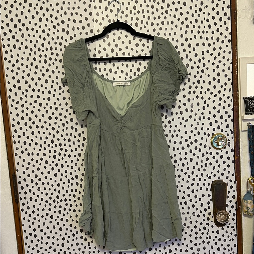 Altar'd State Soft Green Teagan Dress